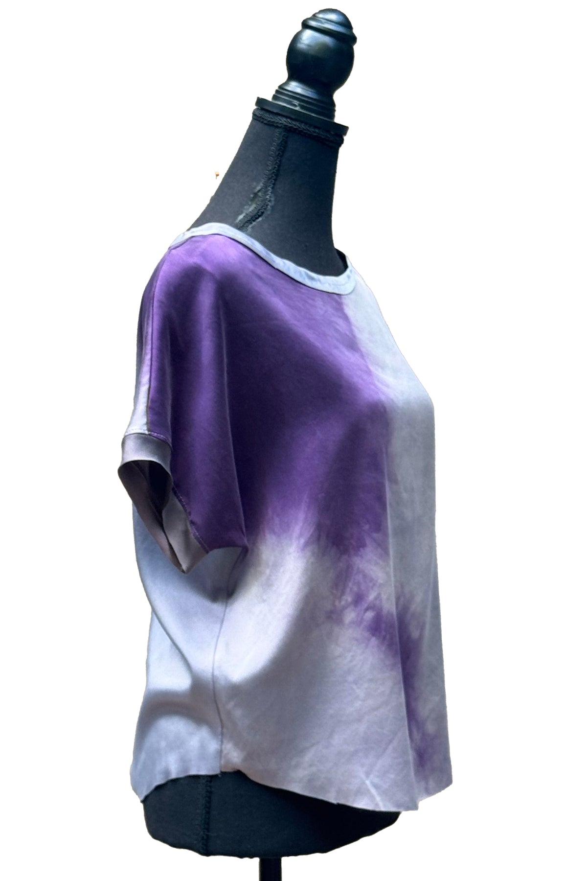 Jen Top Silk Charmeuse | Ombre Dye | Lavender | Small
