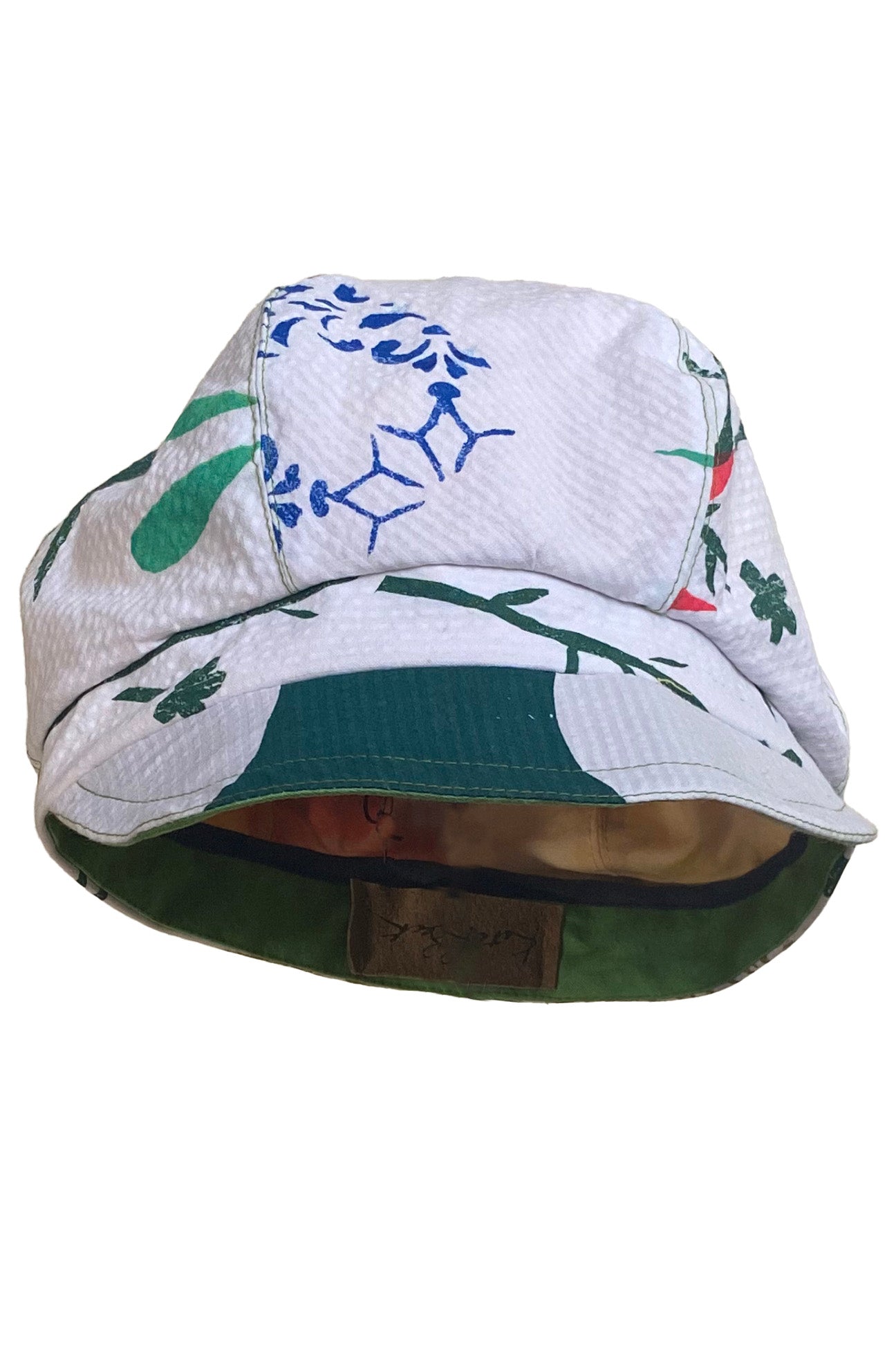Brixton Hat |  Floral Papercut Print | White & Multi