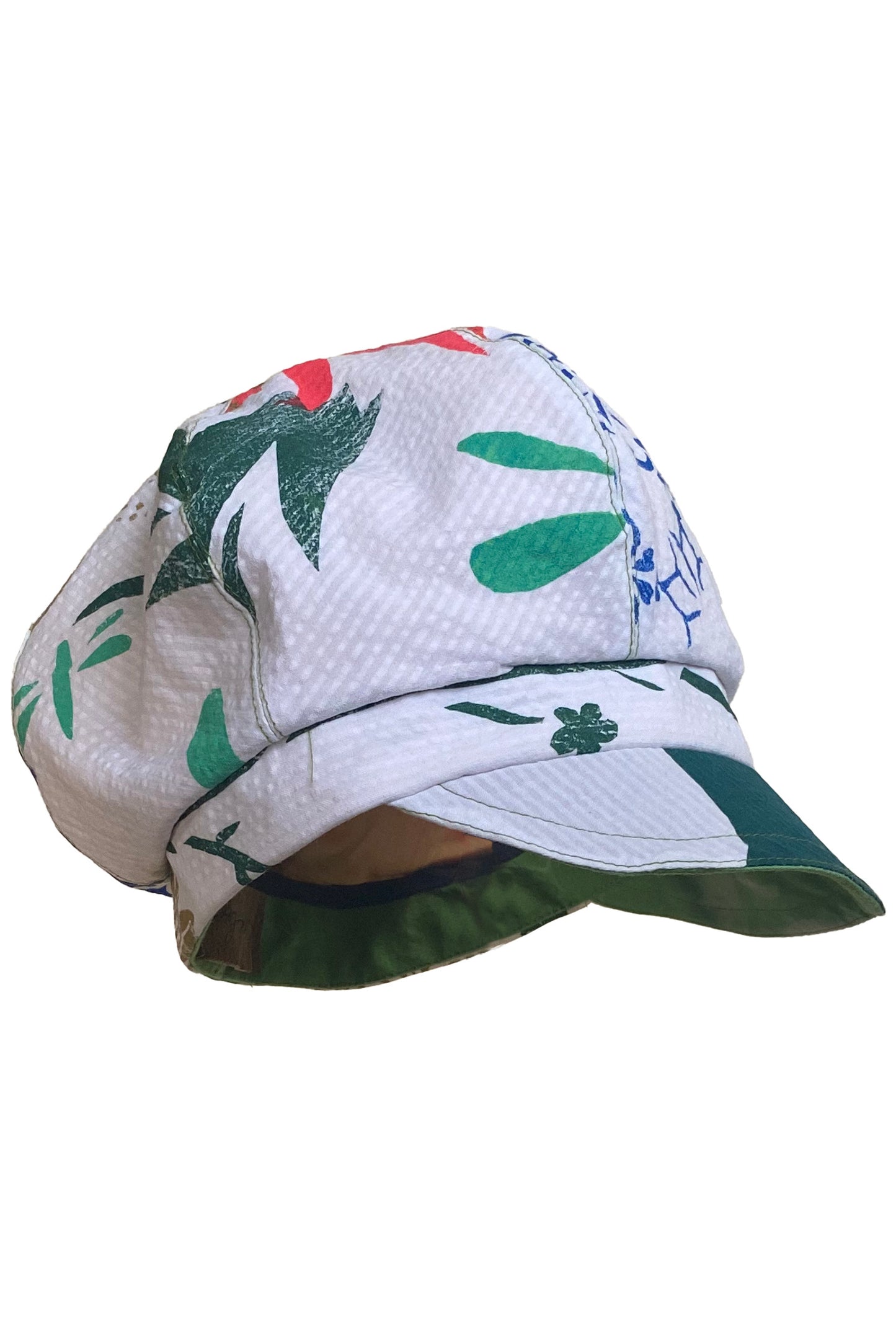 Brixton Hat |  Floral Papercut Print | White & Multi