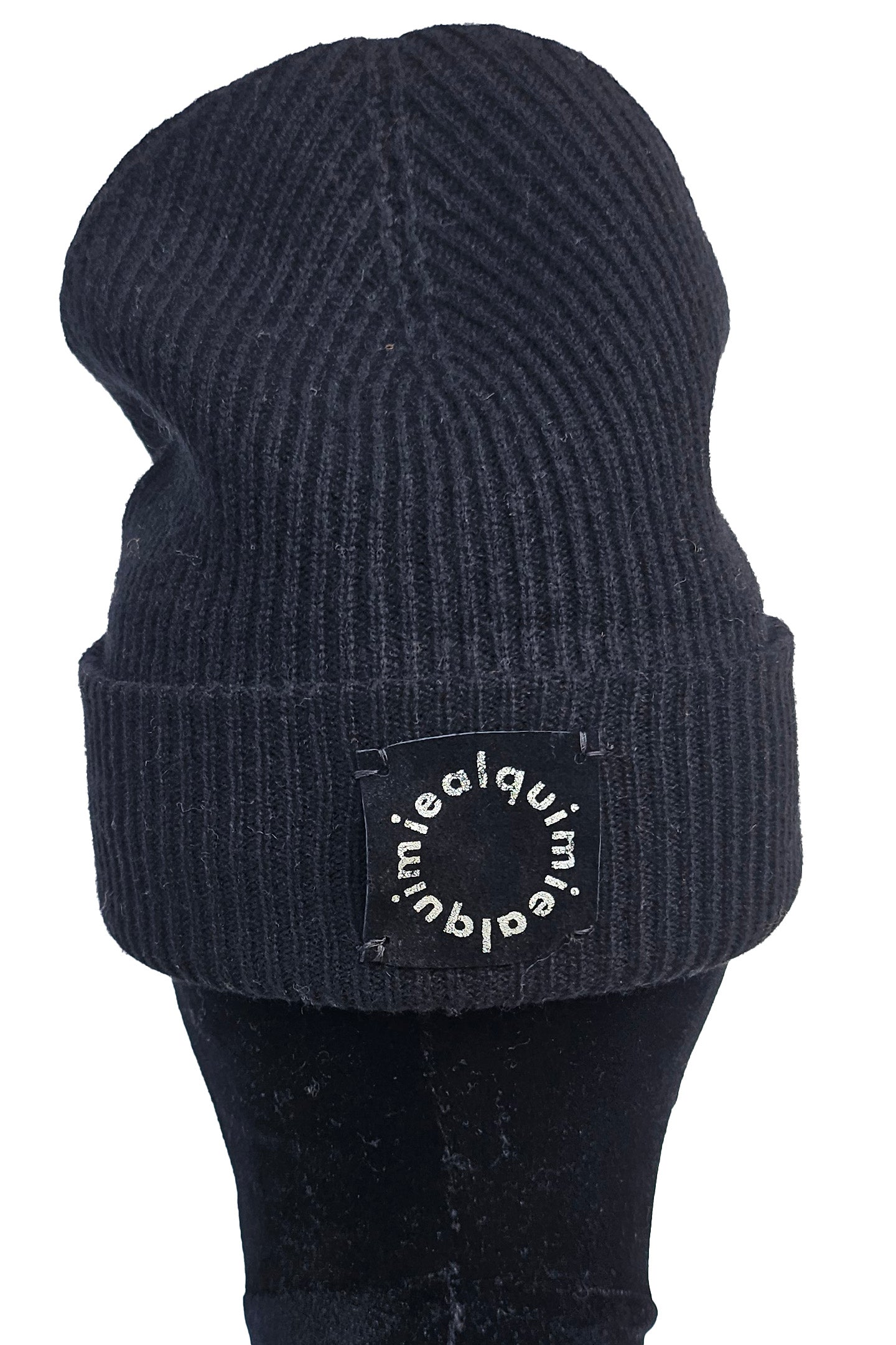 Cashmere Felted Beanie w/ Crawfish - Black