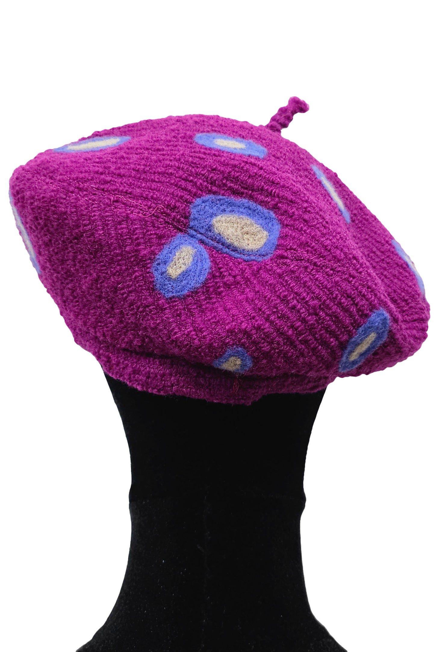 Felted Beret - Dots