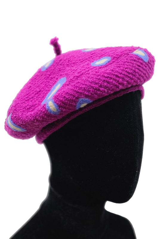 Felted Beret - Dots