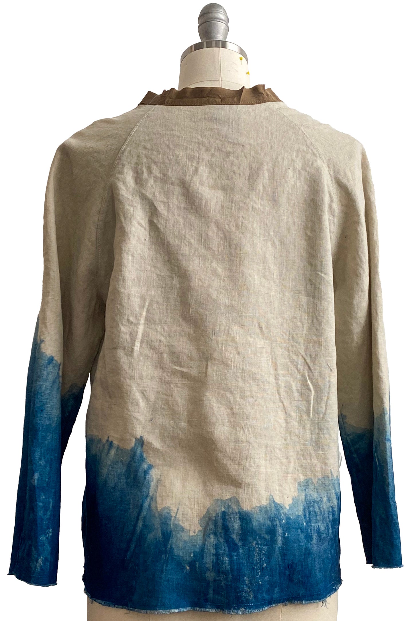 Ariel Jacket w/ Indigo Dye - Indigo & Natural - Small