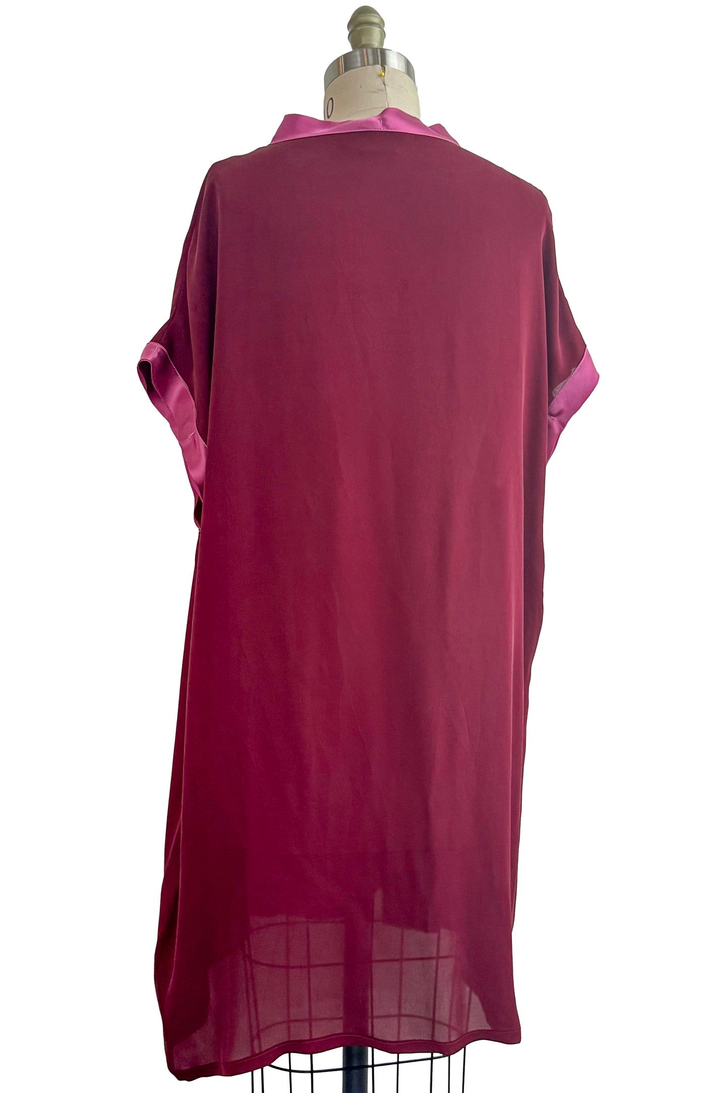 Petra Tunic | Silk Georgette | Wine Red | Medium