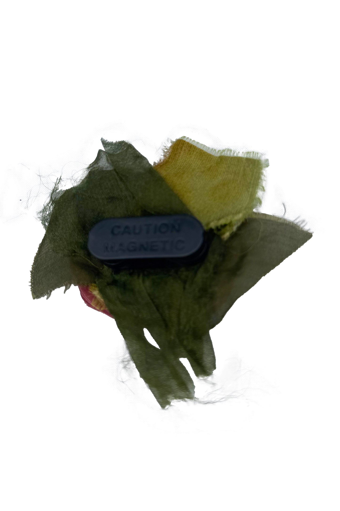 Magnetic Floral Brooch | Rosette | Dark Rose Pink