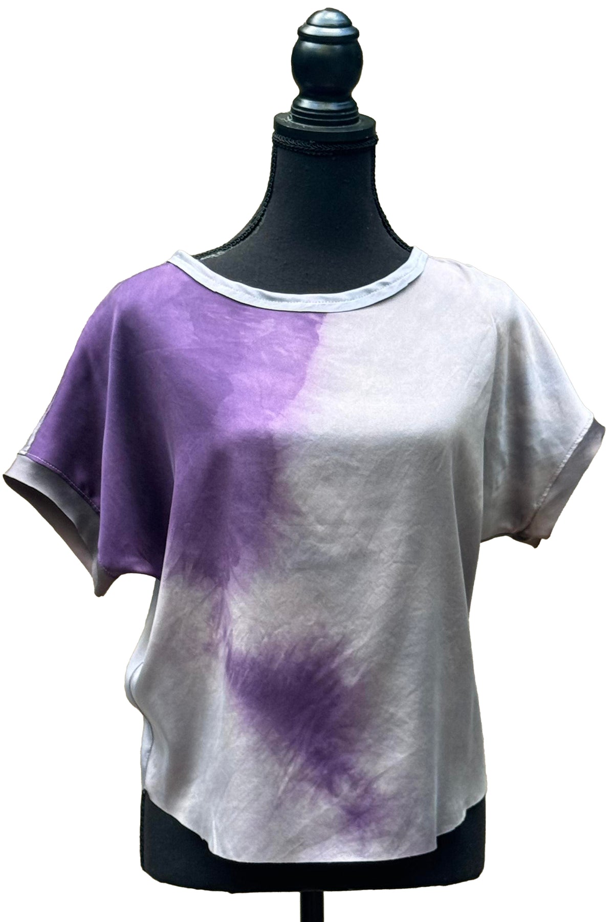 Jen Top Silk Charmeuse | Ombre Dye | Lavender | Small