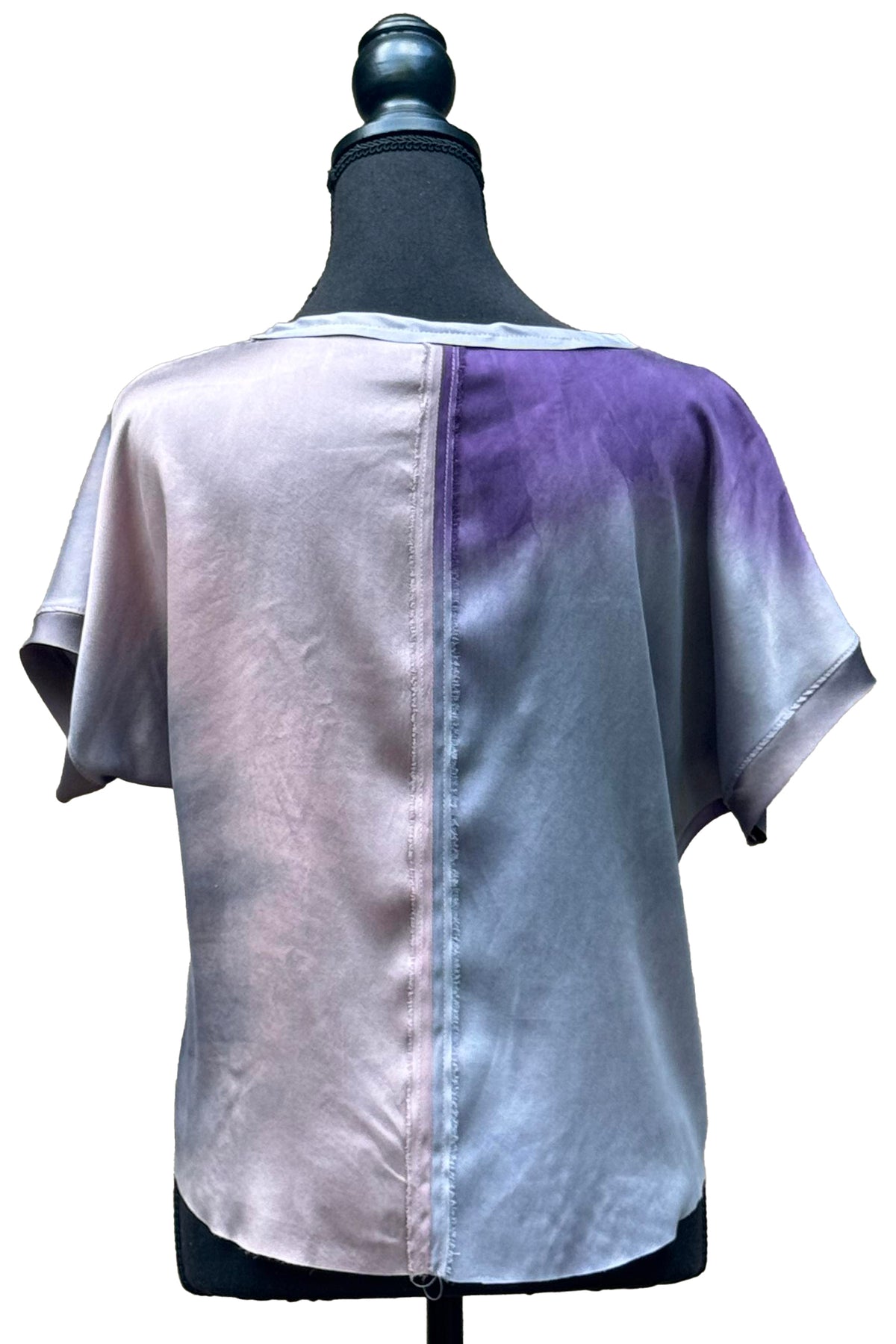 Jen Top Silk Charmeuse | Ombre Dye | Lavender | Small