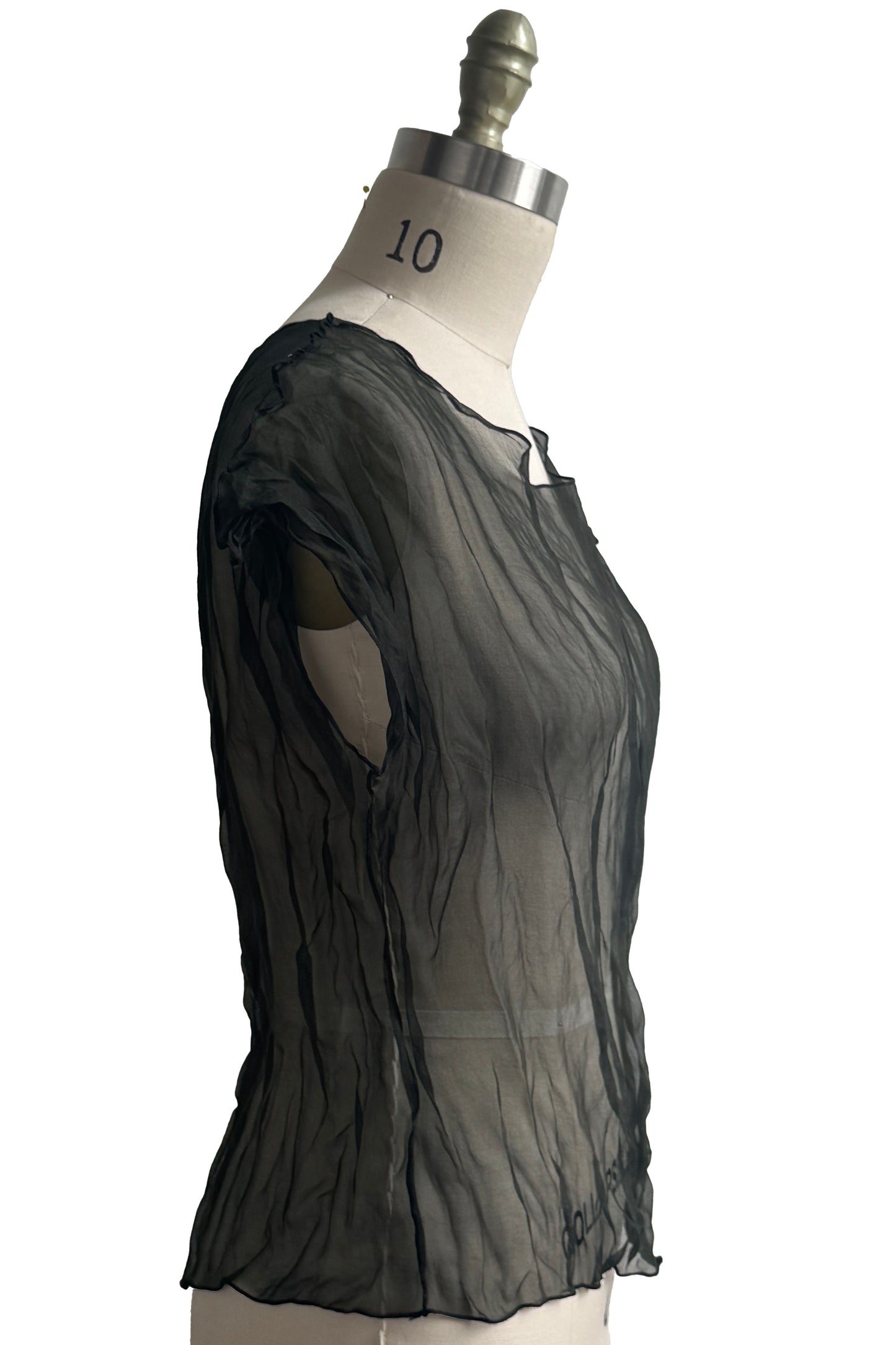Jen Top | Silk Organza | Black | Large