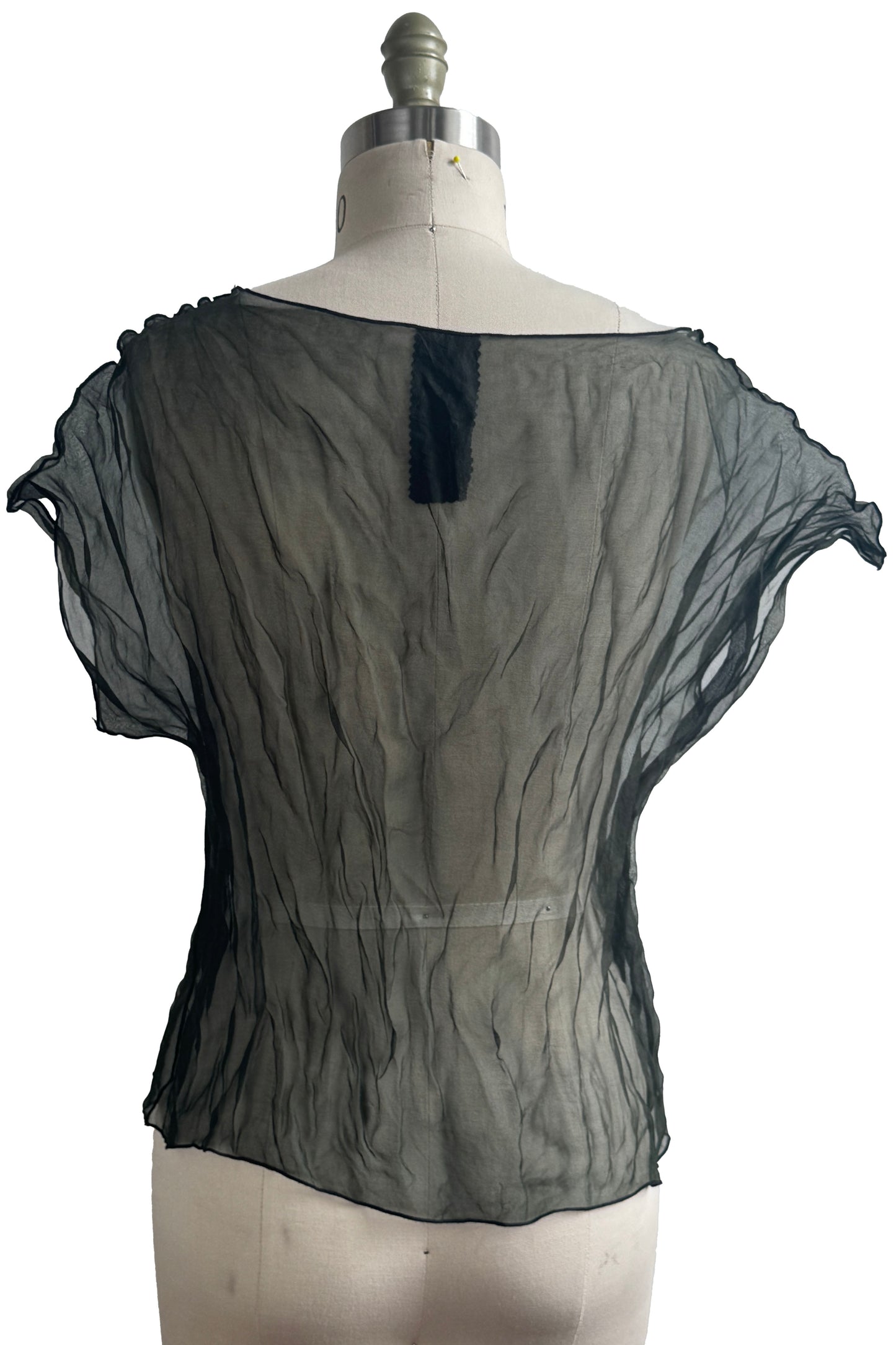 Jen Top | Silk Organza | Black | Large