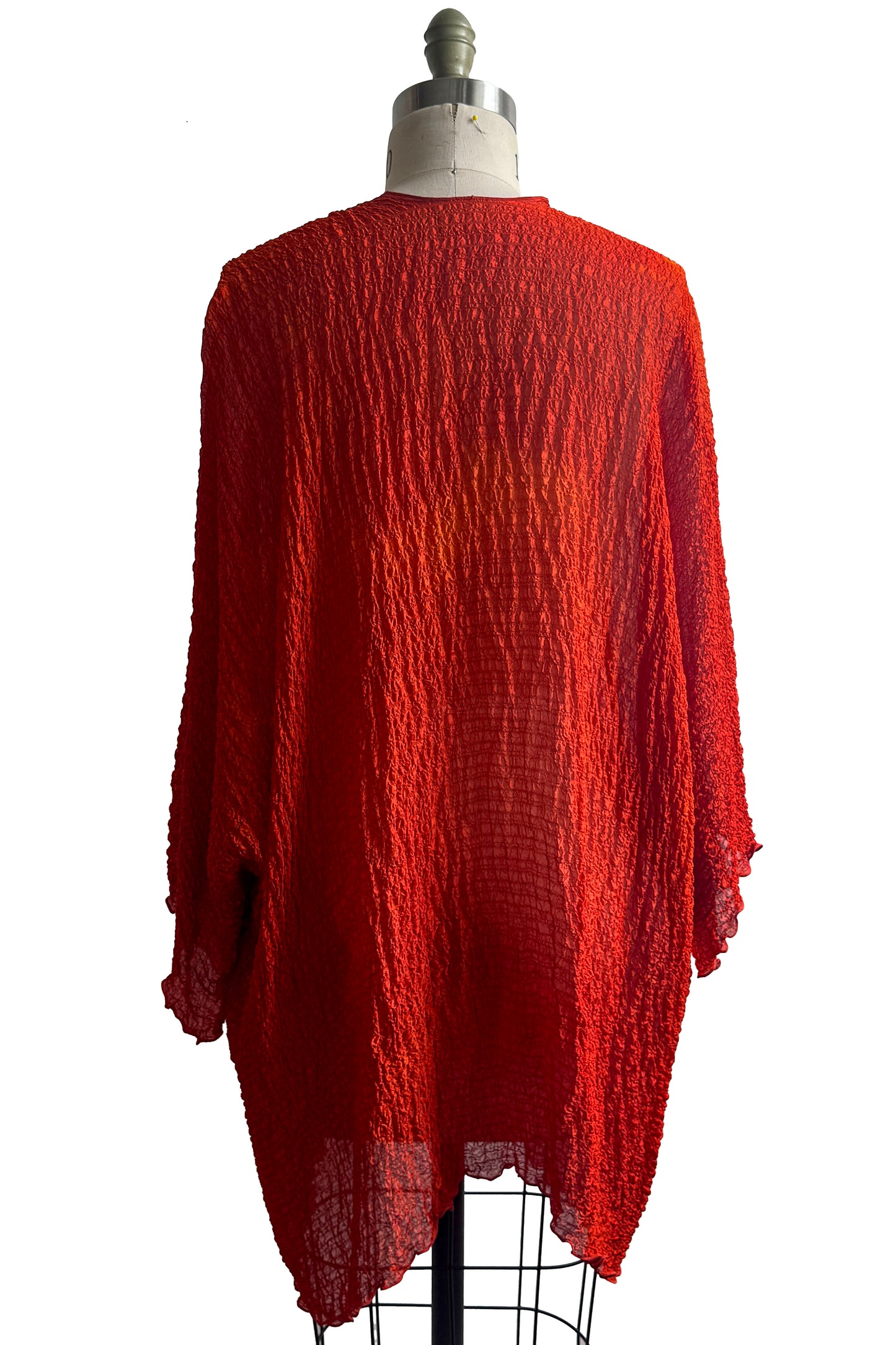 Lucianne Drape | Bubble Textured Silk | Red