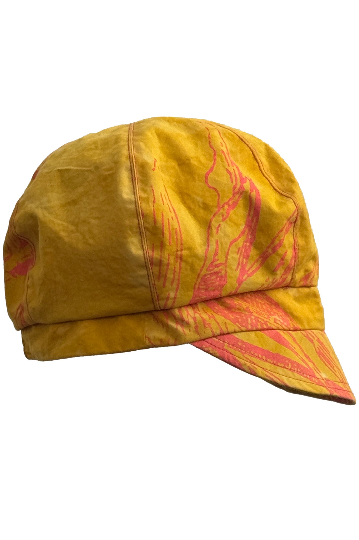 Brixton Hat | Cotton | Azalea Print | Yellow & Orange