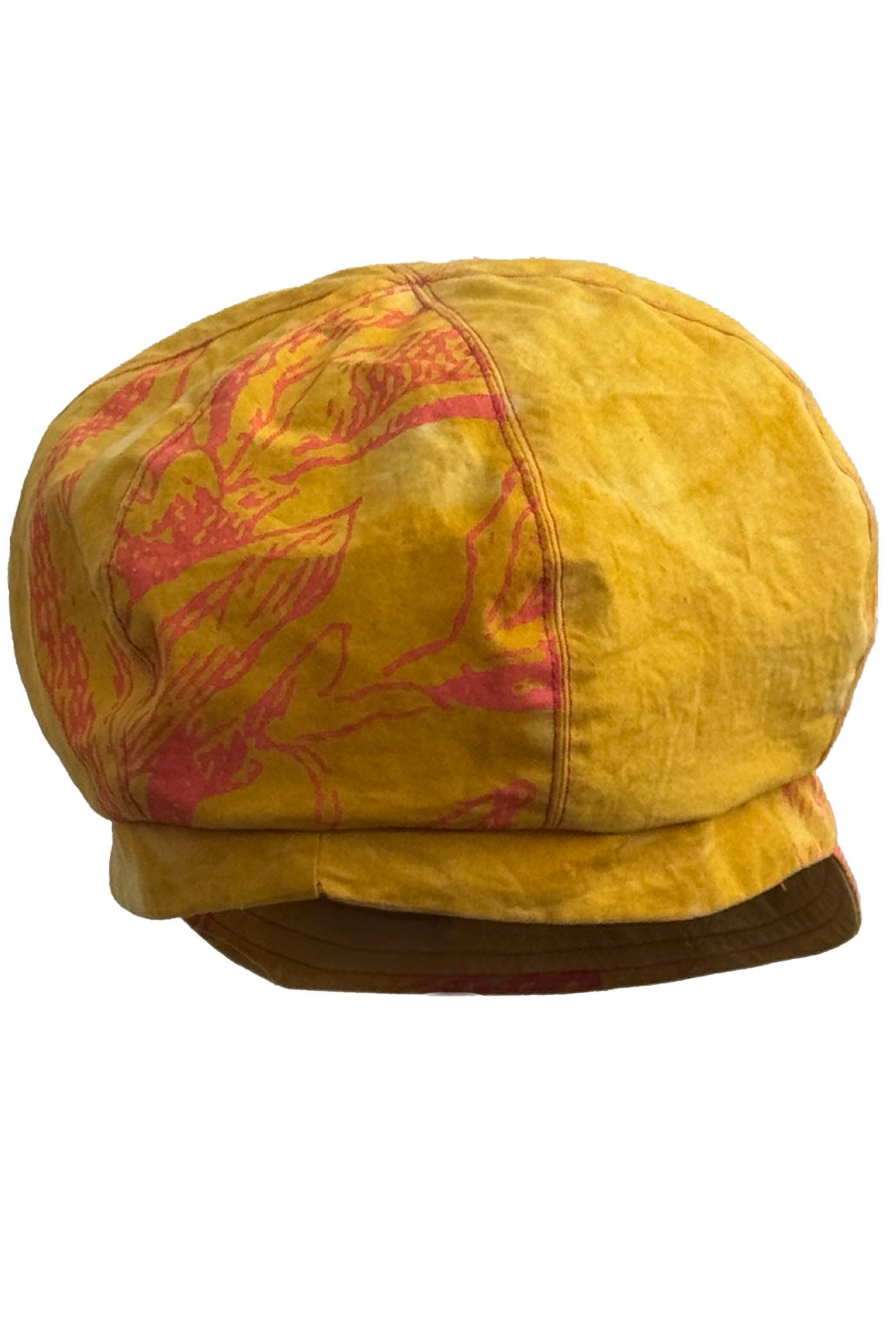 Brixton Hat | Cotton | Azalea Print | Yellow & Orange