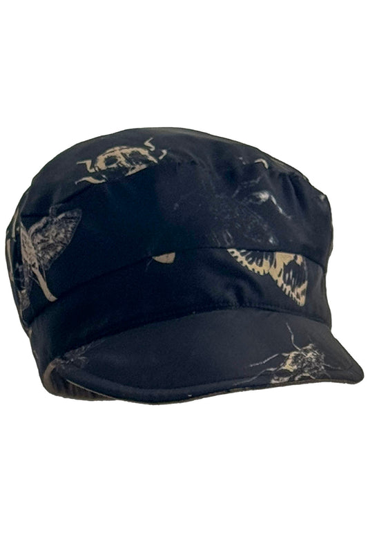 Brixton Hat | Bug Print | Black, Gold & Natural