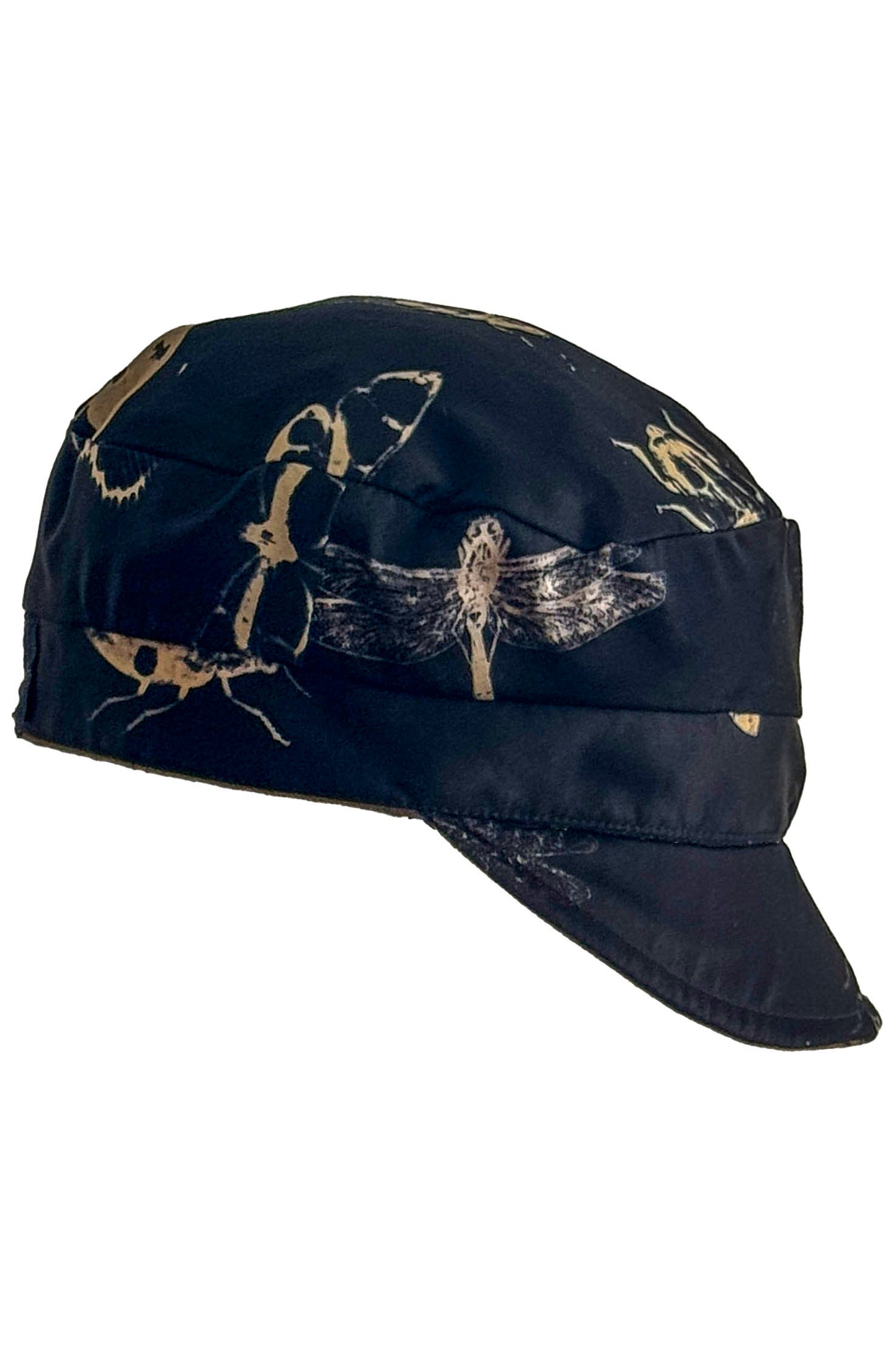 Brixton Hat | Bug Print | Black, Gold & Natural