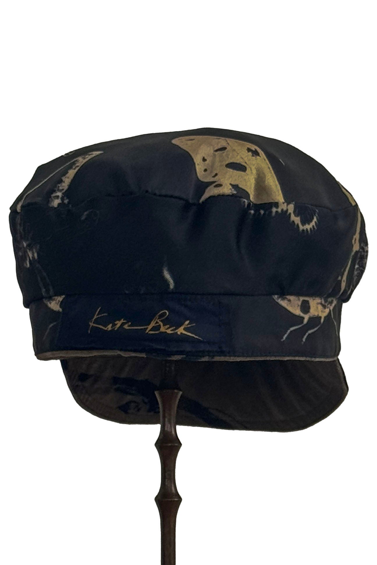 Brixton Hat | Bug Print | Black, Gold & Natural