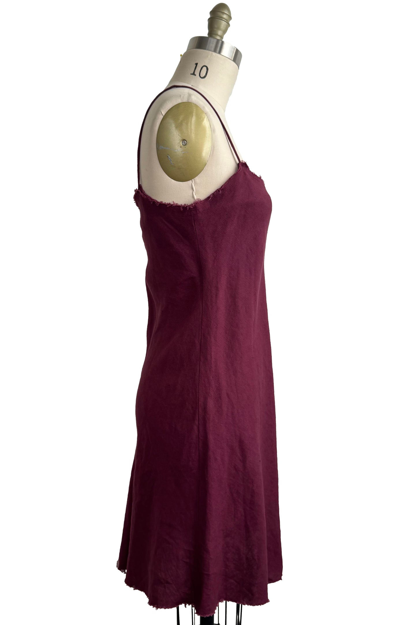 Kappa Mini Dress | Linen | Plum | Small