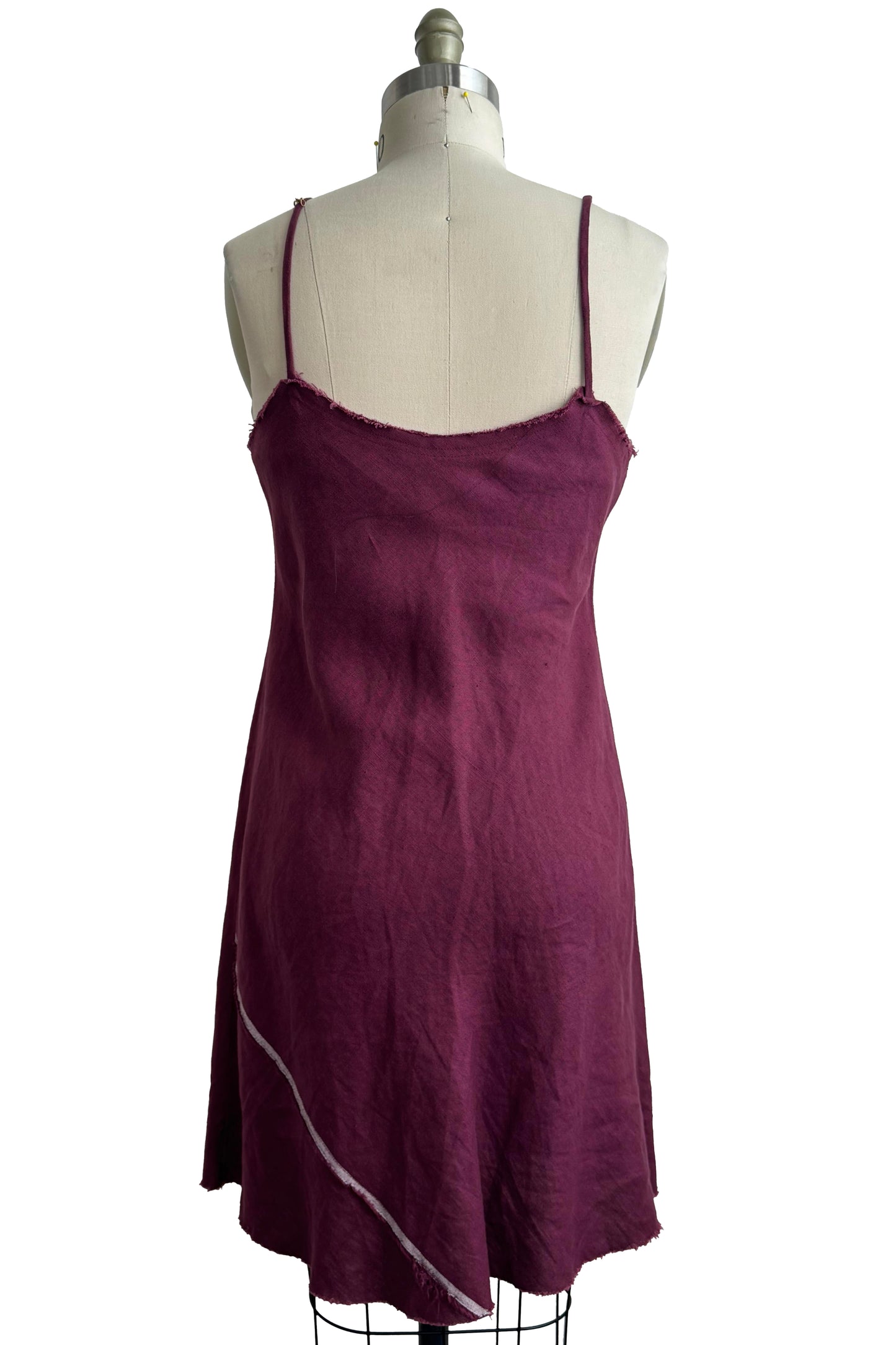 Kappa Mini Dress | Linen | Plum | Small