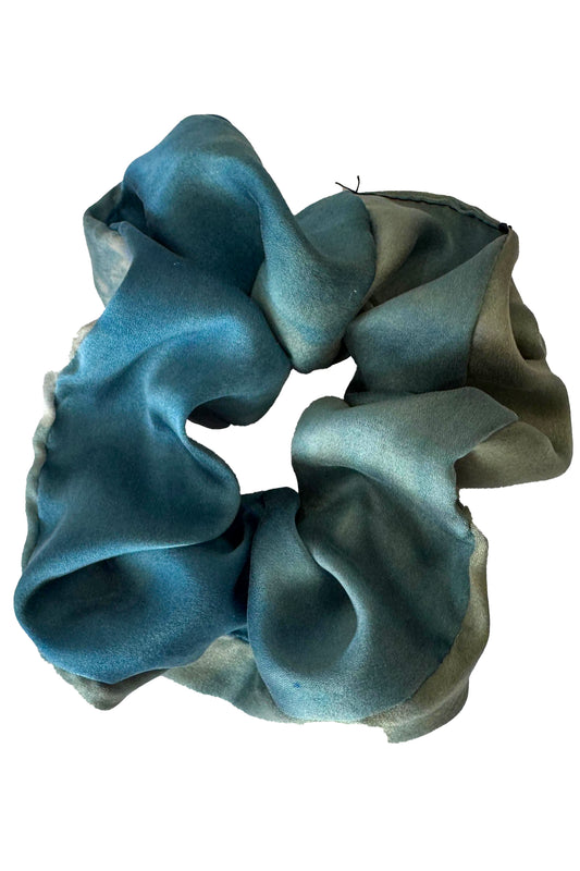 Hair Cuff | Silk Charmeuse | Spray Dyed | Blue & Green