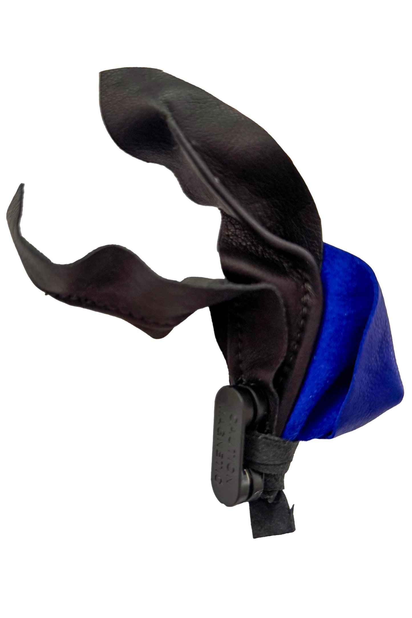 Magnetic Floral Brooch | Calla Lily | Leather | Blue