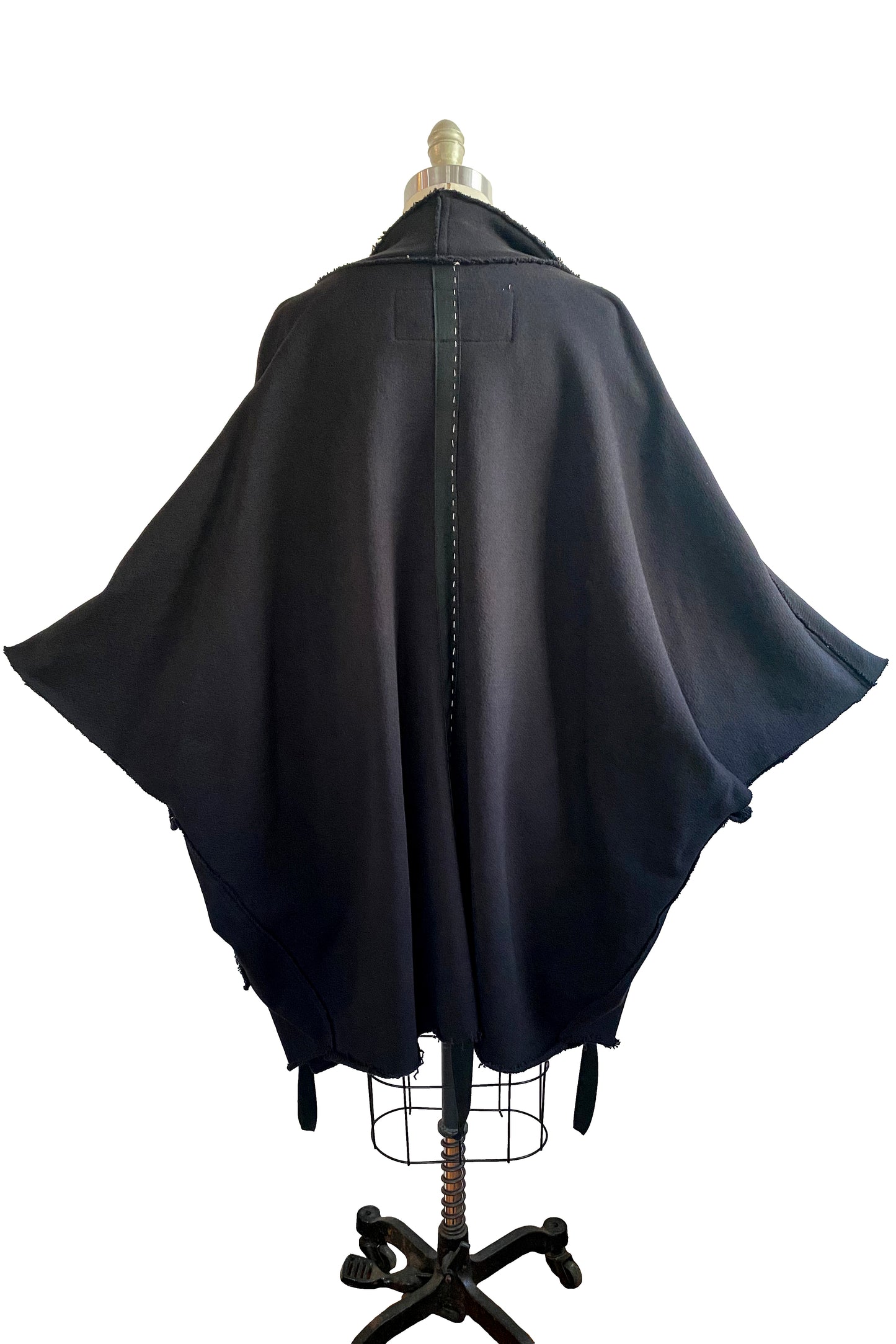 KB x Alquimie Studio Wolf Cape Organic Cotton French Terry | Solid Black