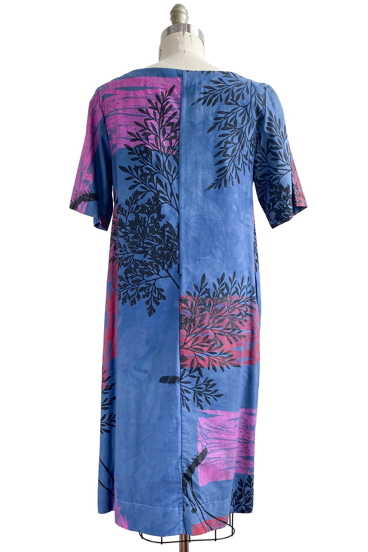 Jazzy Fest Dress | Cotton | Fern & Saints Print | Indigo | Small