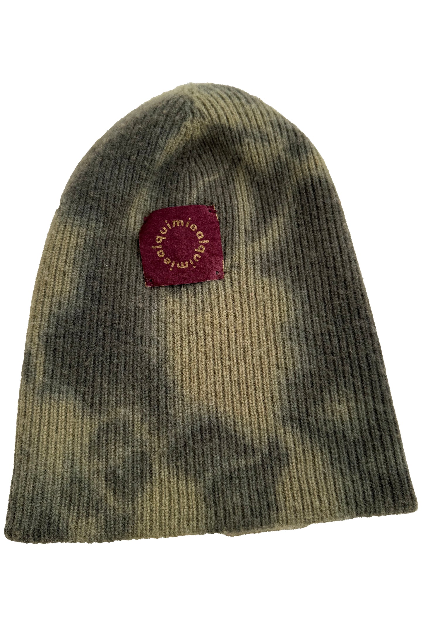 KB x Alquimie Studio Cashmere Beanie Dyed - Olive & Charcoal