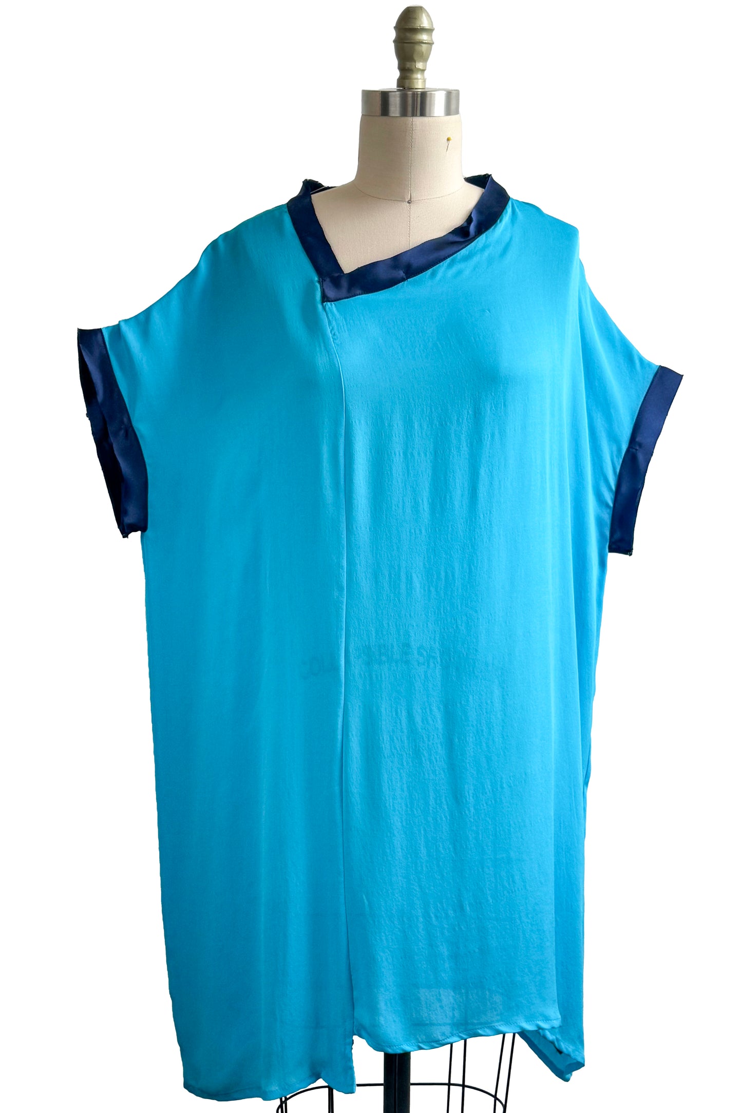 Petra Tunic | Silk Georgette | Turquoise | Large
