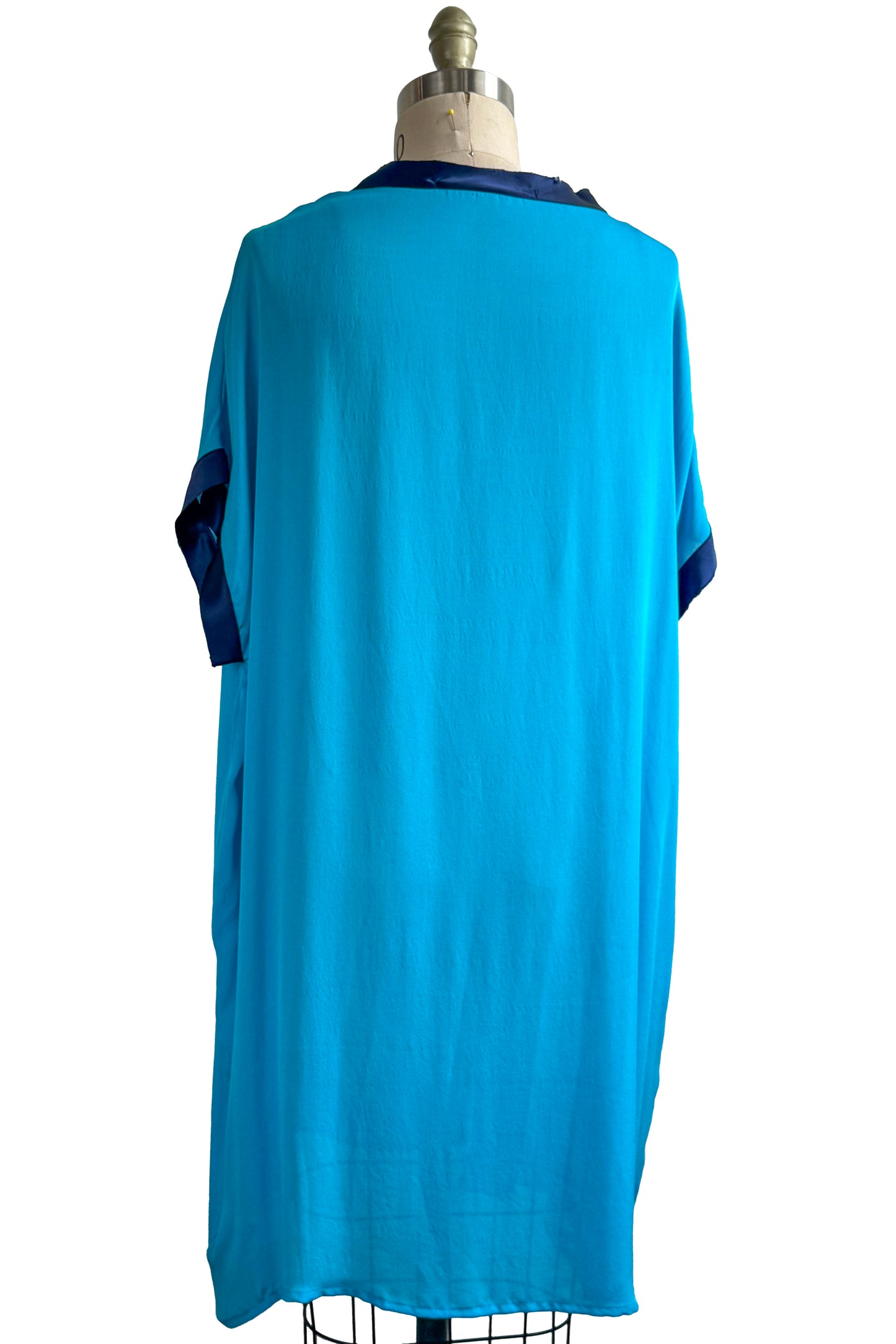 Petra Tunic | Silk Georgette | Turquoise | Large