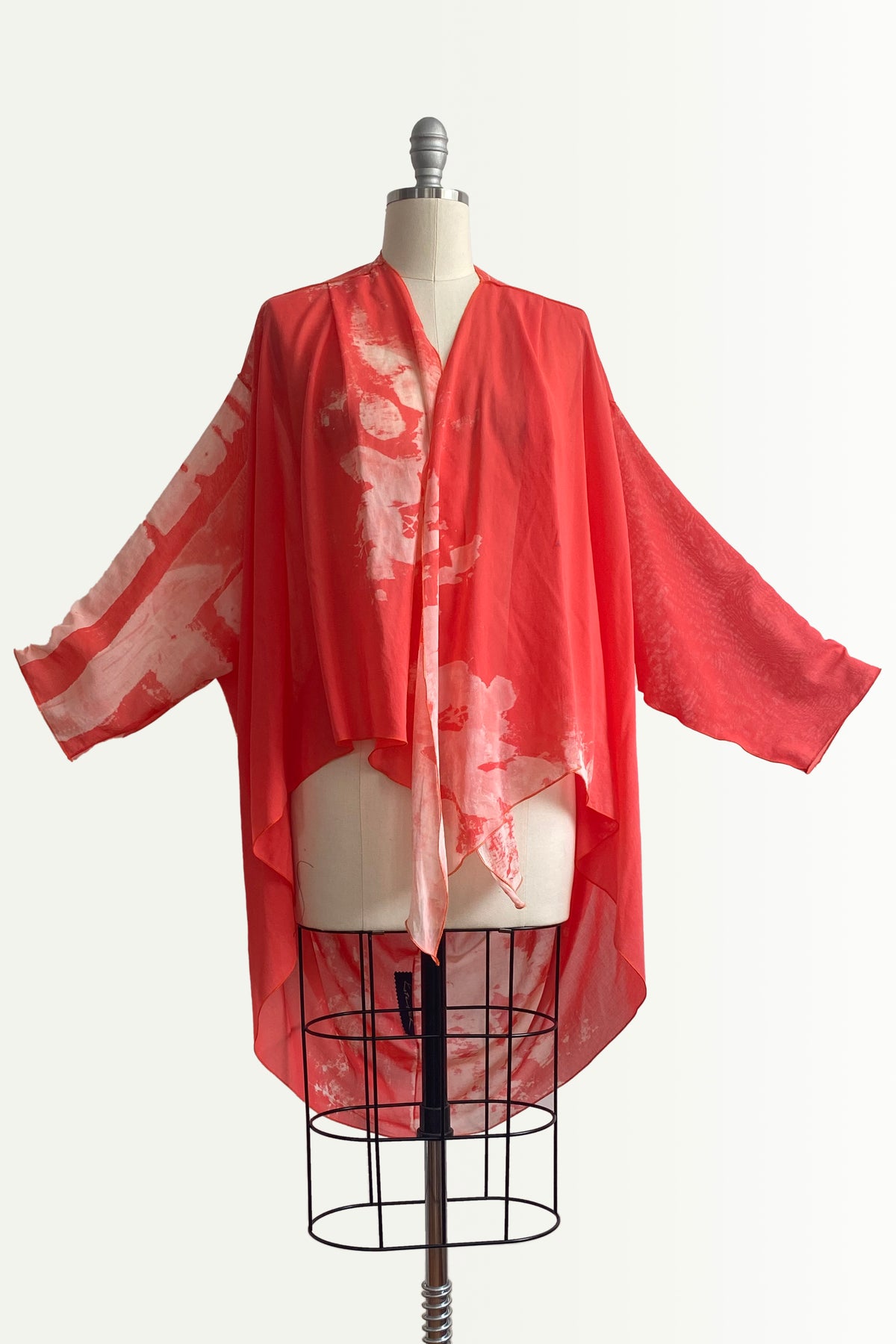 Saint Tropez Cocoon | Cotton | Bramble Ghost Print | Coral & Natural