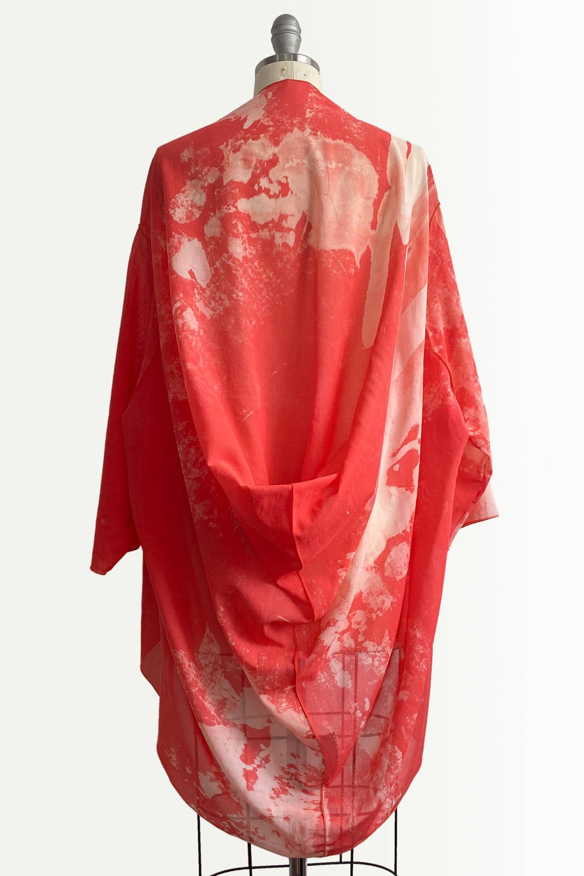 Saint Tropez Cocoon | Cotton | Bramble Ghost Print | Coral & Natural